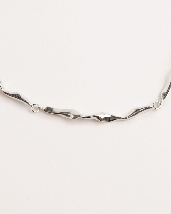 Trama Silver Choker Necklace