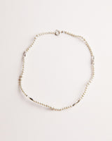 Veu Sølv Choker Halskæde m. Ferskvandsperler