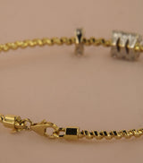 Tubogas Circle 18K Gold Bracelet w. Diamonds