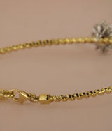 Tubogas 18K Gold Bracelet w. Diamonds & Ruby