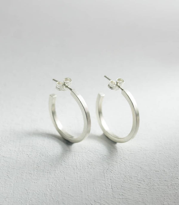 Charlotte Fairmined Silver Hoops