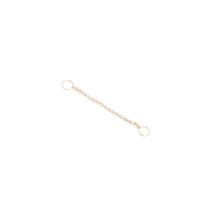3 Cm 18K Gold Earring Chain
