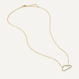 Allusia Love Accented 18K Gold Necklace w. Diamonds