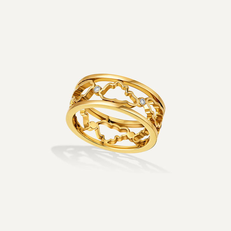 Allusia Love 18K Guld Ring m. Diamanter