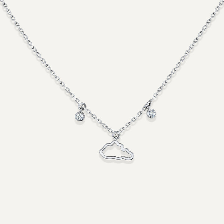 Allusia Love One 18K Whitegold Necklace w. Diamonds