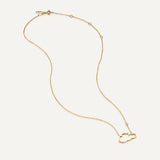 Allusia Love Minimal 18K Gold Necklace w. Diamond