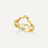 Allusia Love Minimal 18K Guld Ring m. Diamanter