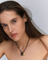 Elephant 18K Gold Necklace & Brooche w. Lab-Grown Diamond