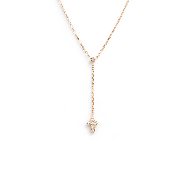 Eternity 18K Gold Necklace w. Diamonds