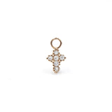Eternity 18K Gold Earring Pendant w. Diamonds