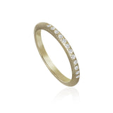 Curve Ring aus 18K Weißgold I Diamanten