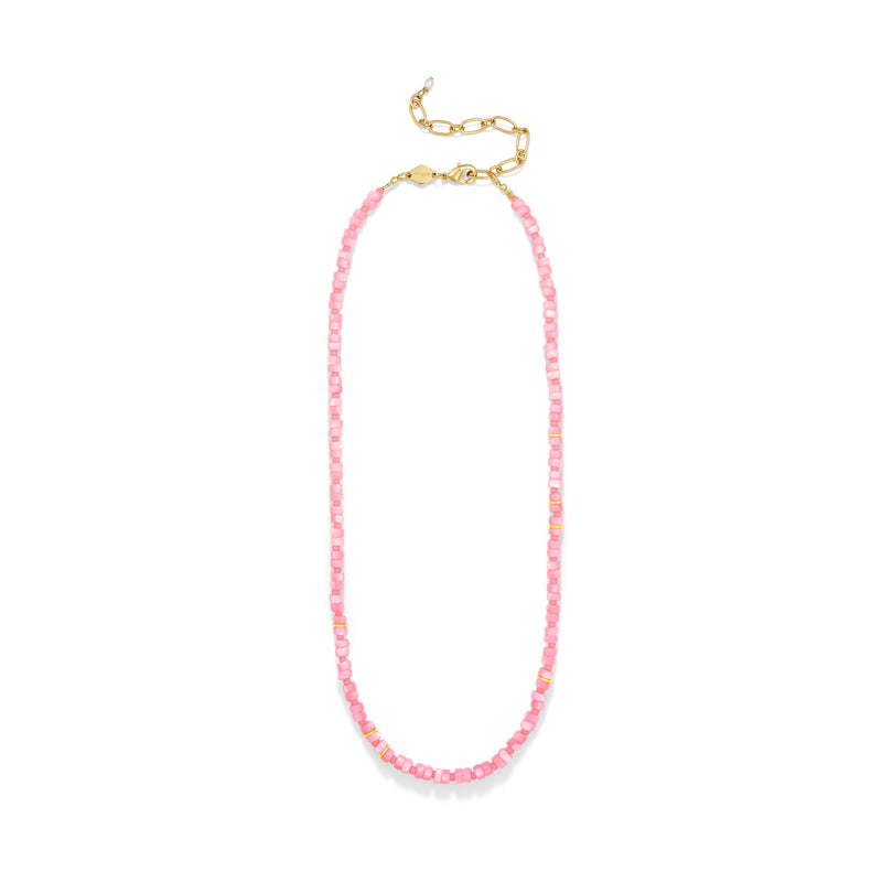 Calypso Gold Plated Necklace w. Beads & Pearl
