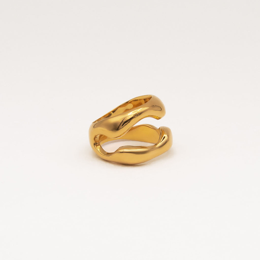 Duas Gold Plated Ring