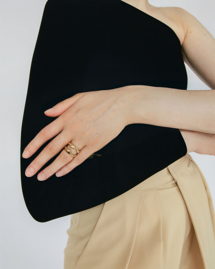 Duas Gold Plated Ring