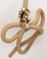 Encontro Forgyldt Ring m. Ferskvandsperle