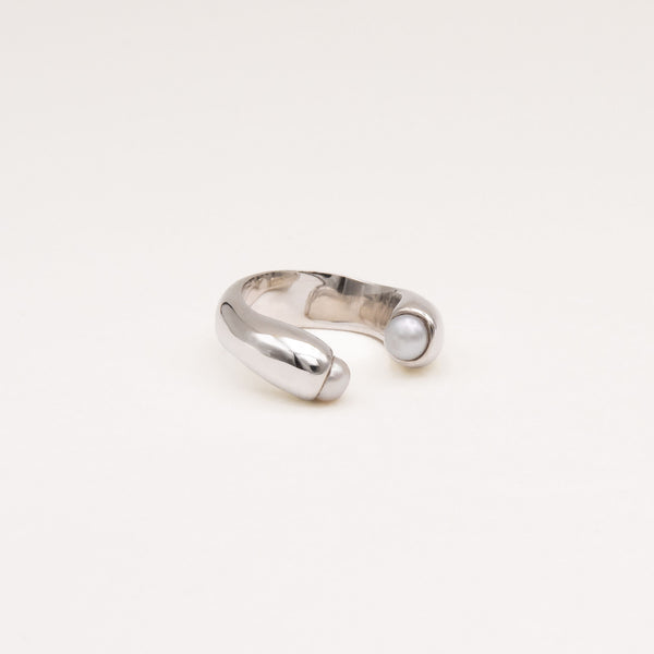 Encontro Silver Ring w. Freshwater Pearl
