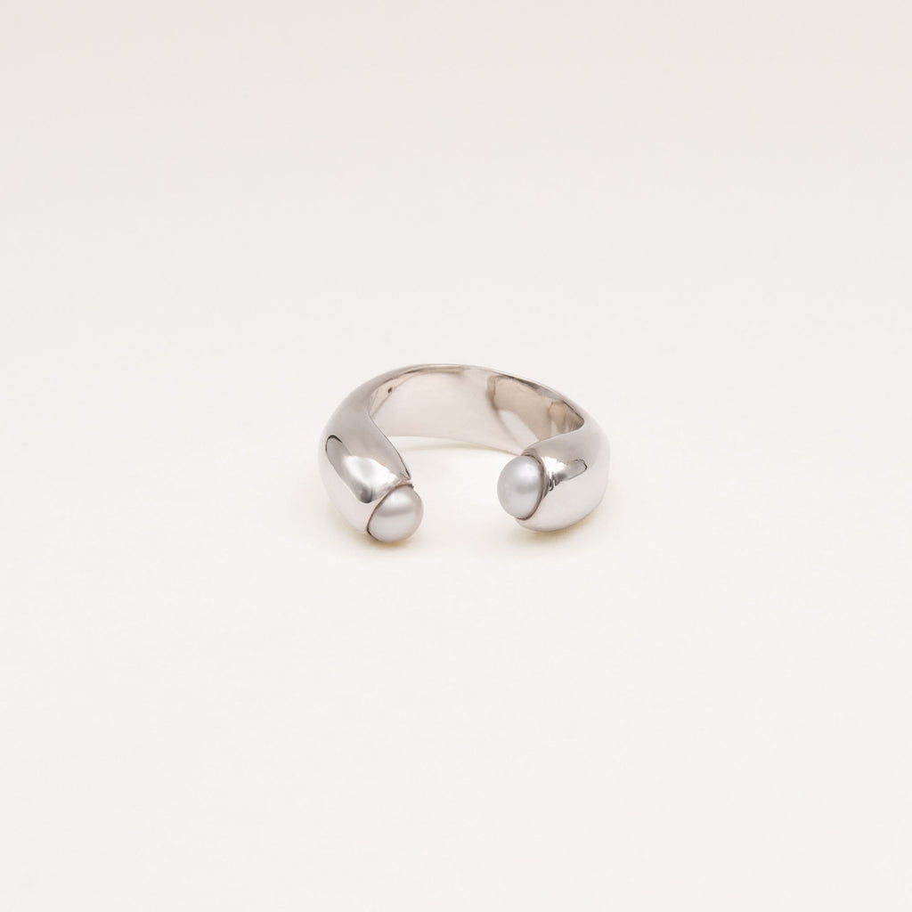 Encontro Silver Ring w. Freshwater Pearl