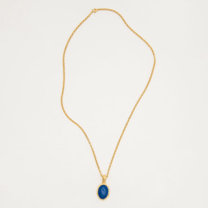 Figura Gold Plated Necklace w. Agate