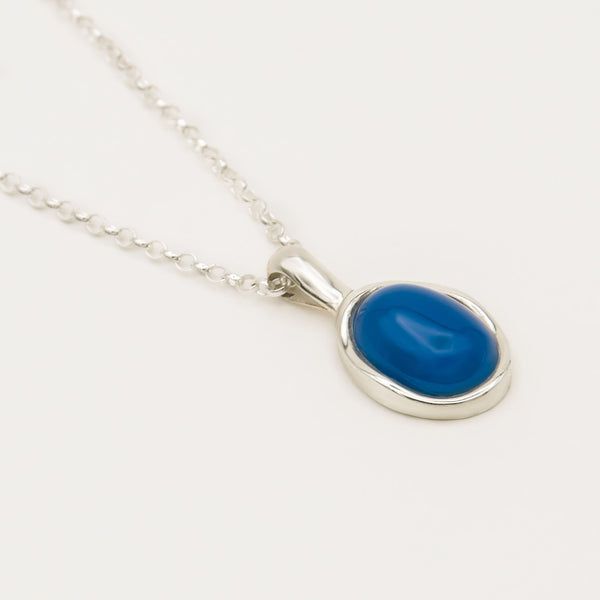 Figura Silver Necklace w. Agate