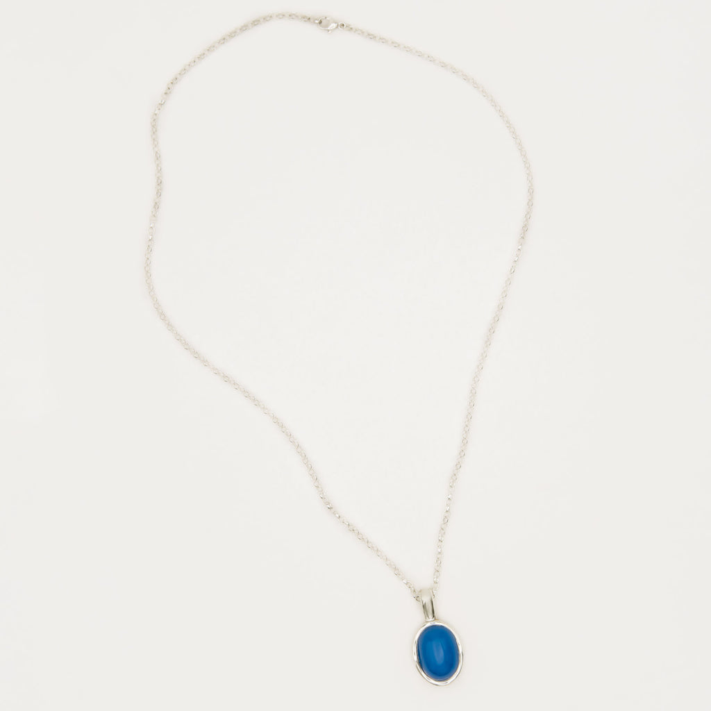 Figura Silver Necklace w. Agate