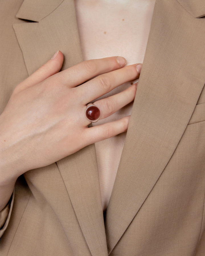 Figura Silver Ring w. Carnelian