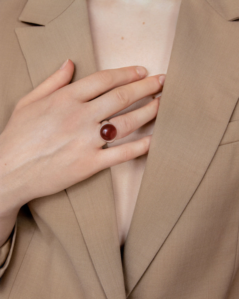Figura Silver Ring w. Carnelian