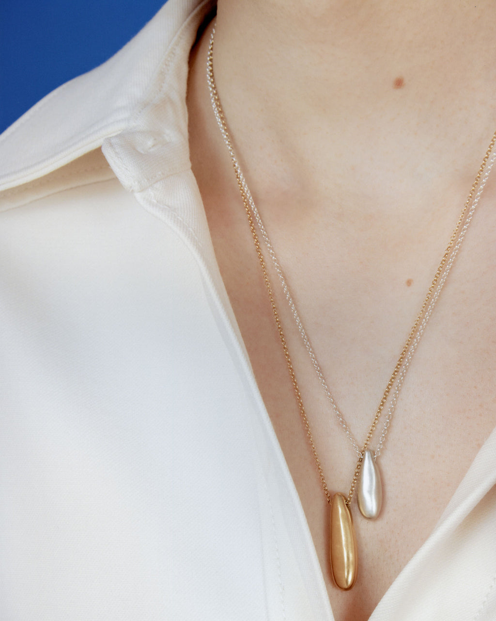 Manaca Large Gold Plated Necklace