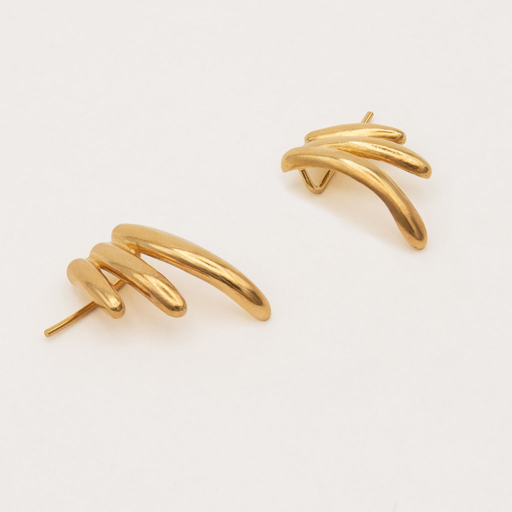 Selva Gold Plated Earrings