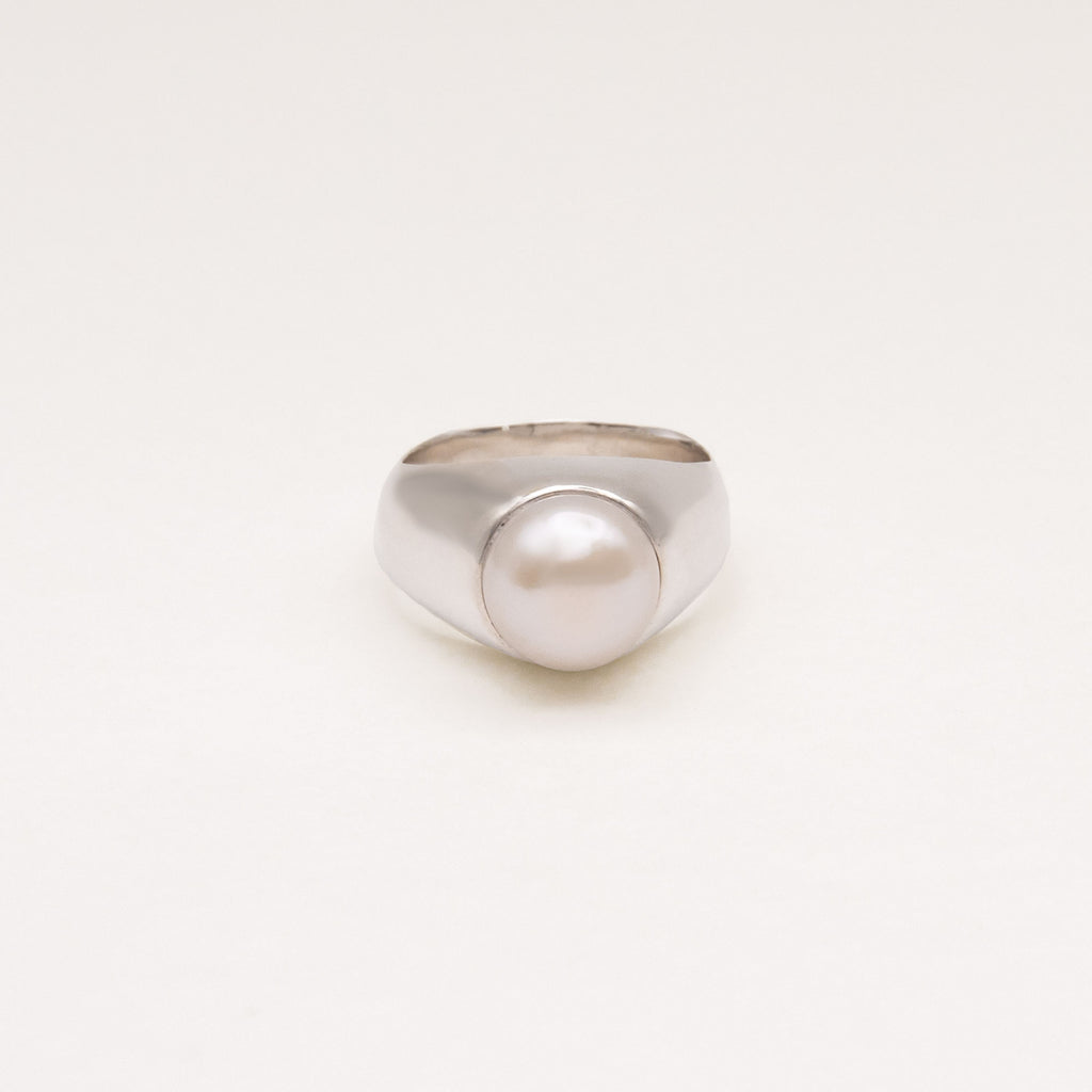 Sono Silver Ring w. Freshwater Pearl