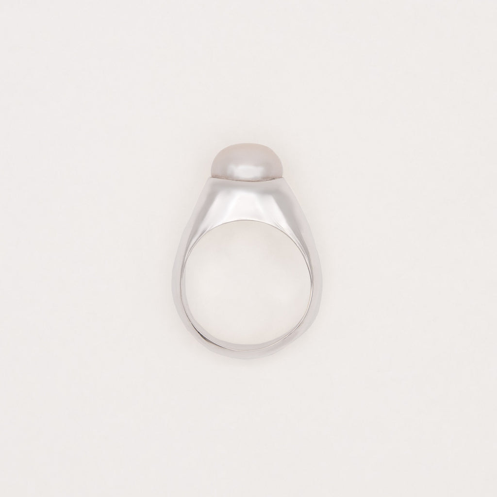 Sono Silver Ring w. Freshwater Pearl