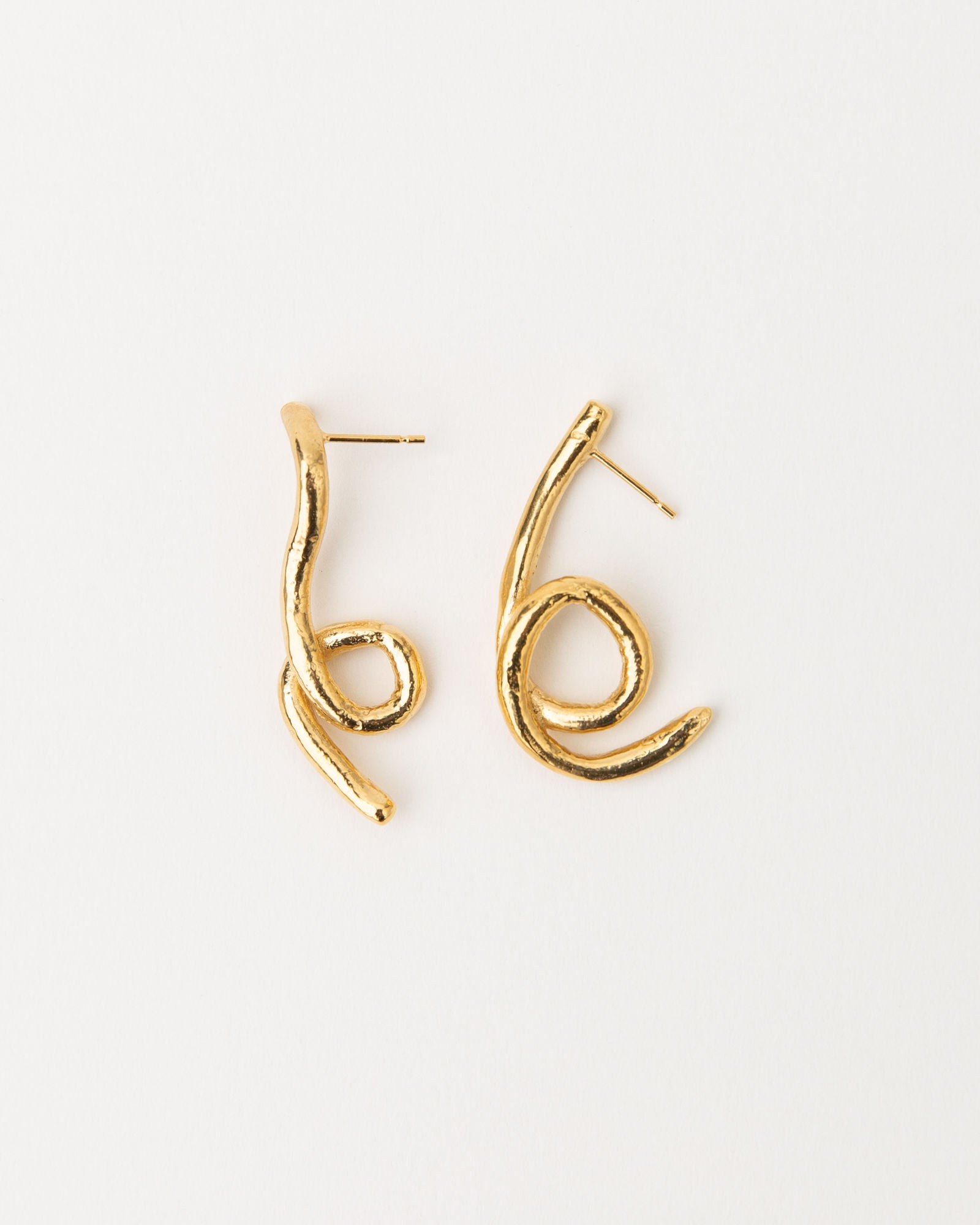 Alga Gold Plated Earrings