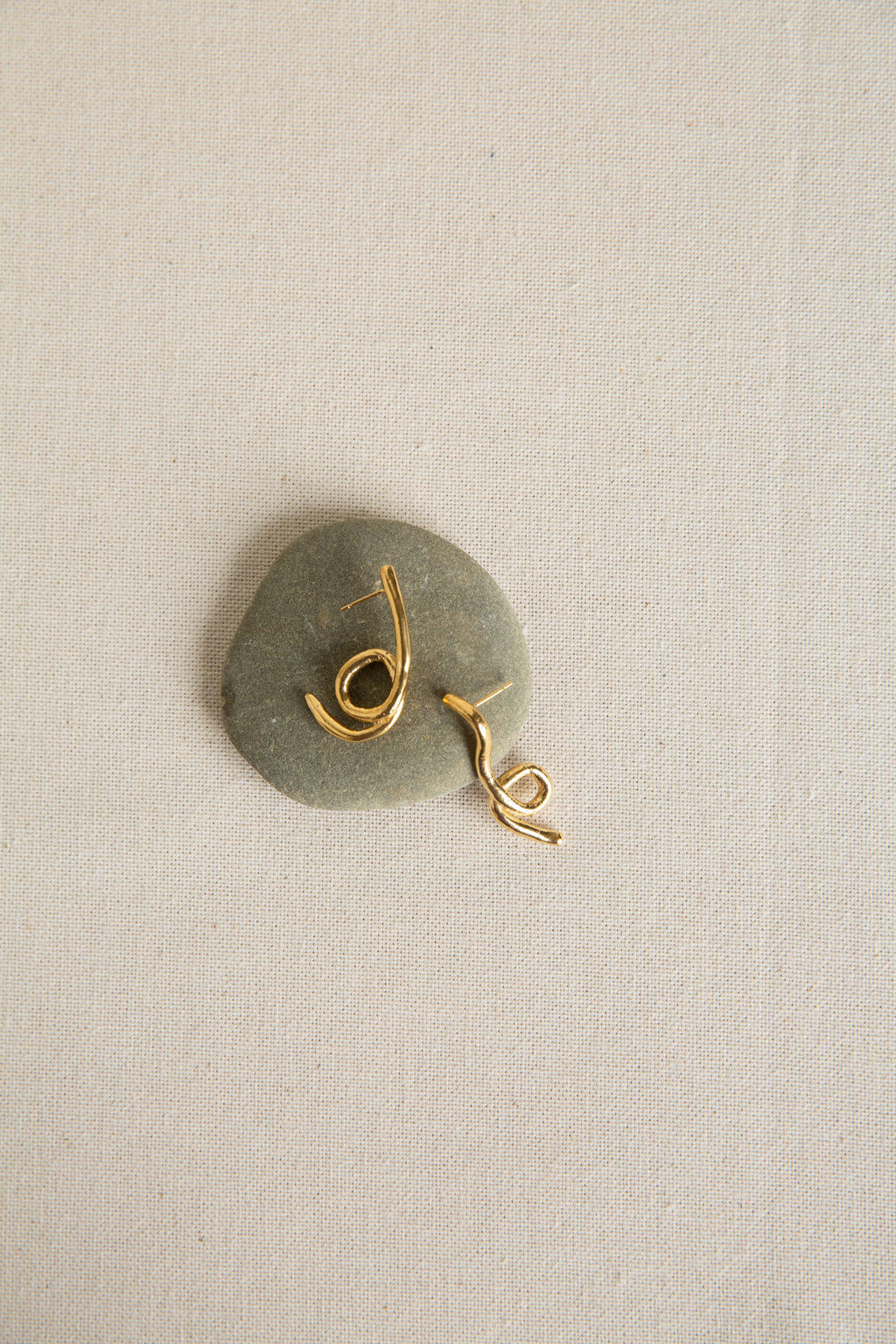 Ohrringe mit Alge Gold plattiert