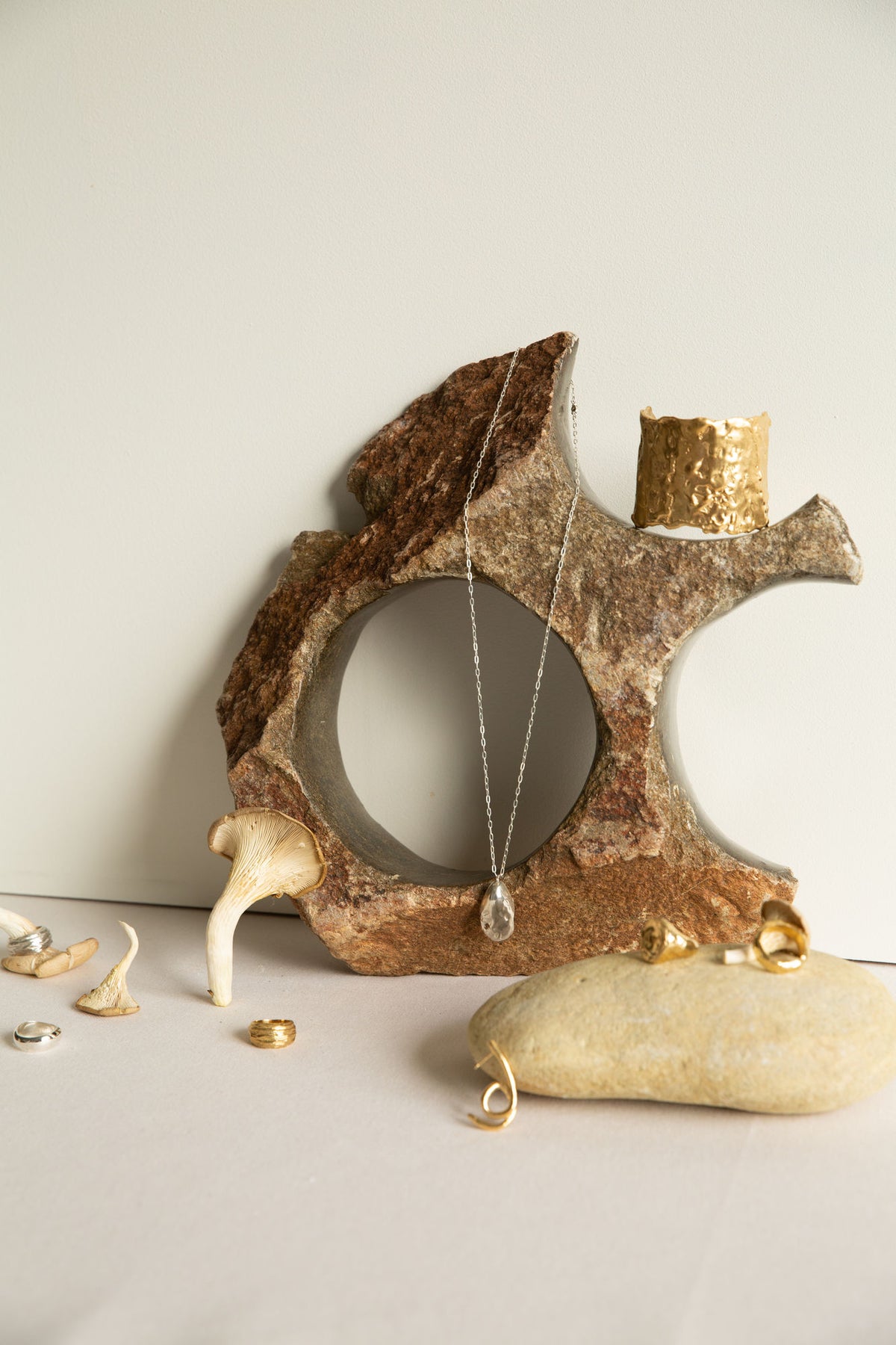 Alga Gold Plated Earrings
