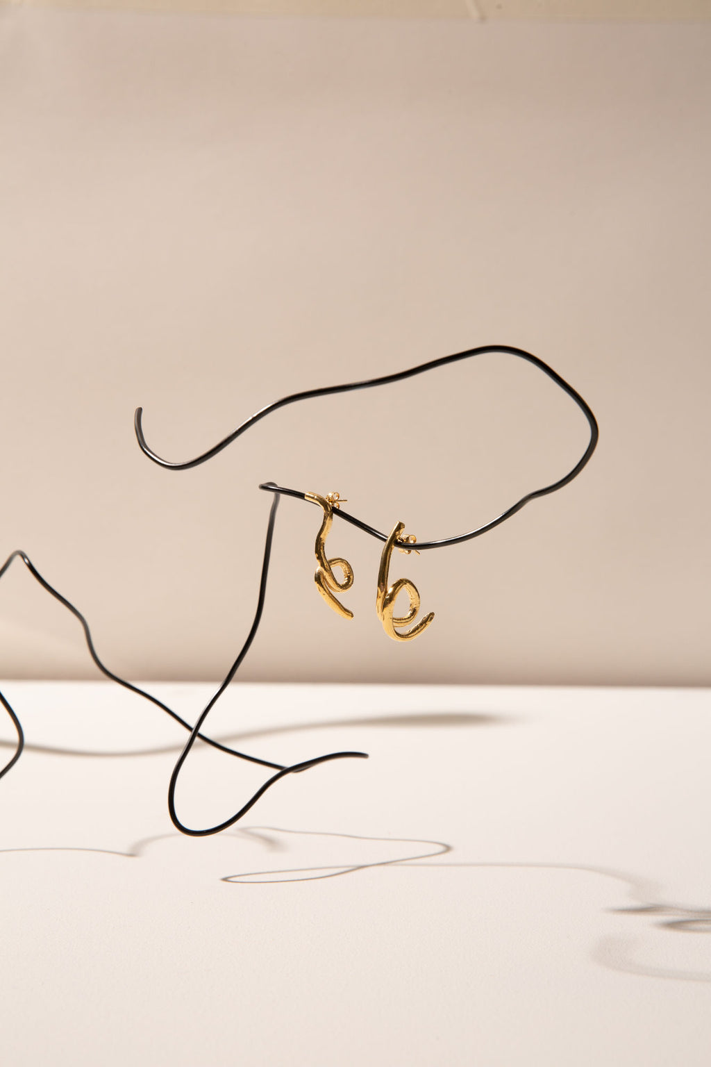 Ohrringe mit Alge Gold plattiert