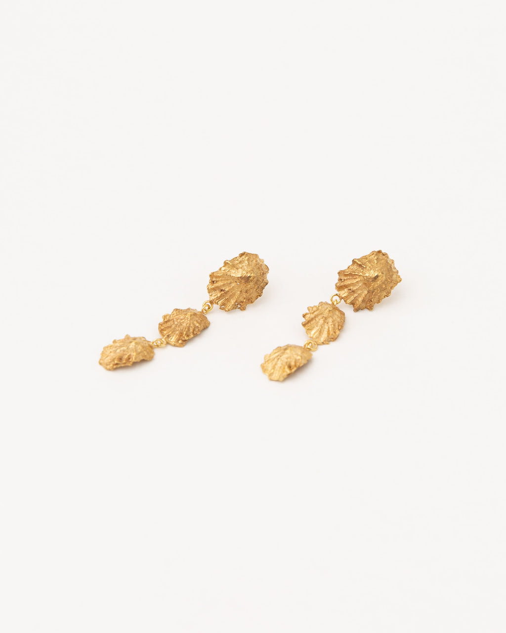 Concha Gold Plated Earrings