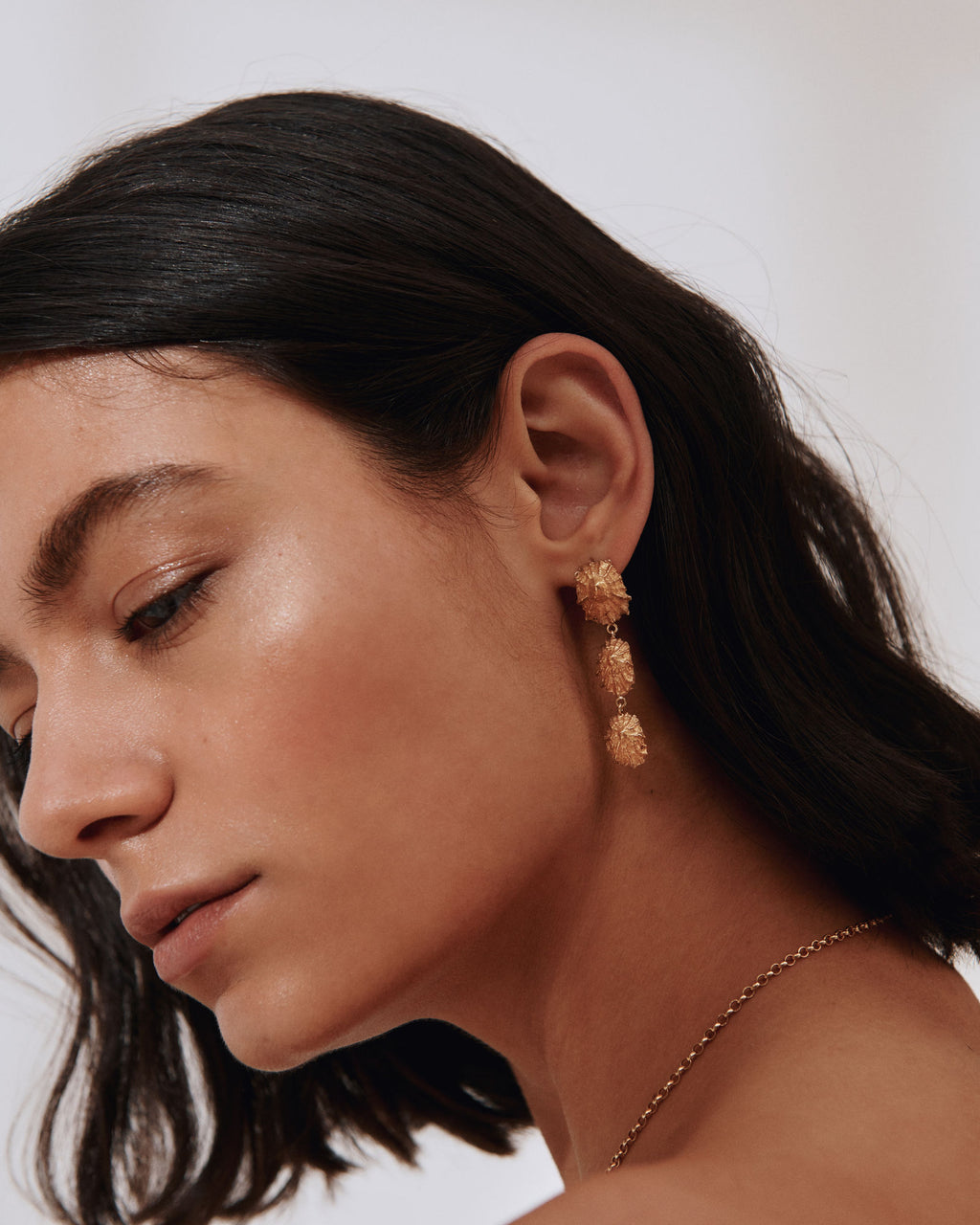 Concha Gold Plated Earrings