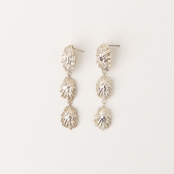 Concha Silver Earrings