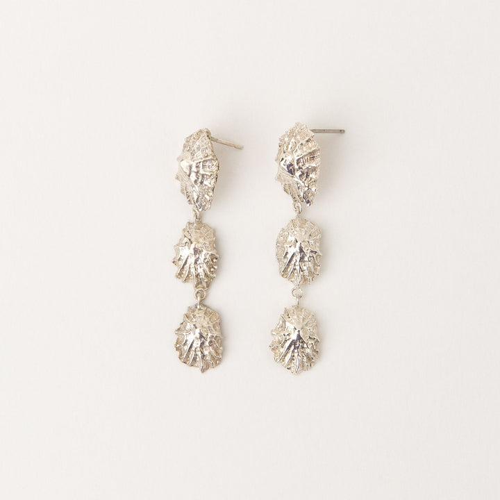 Concha Silver Earrings