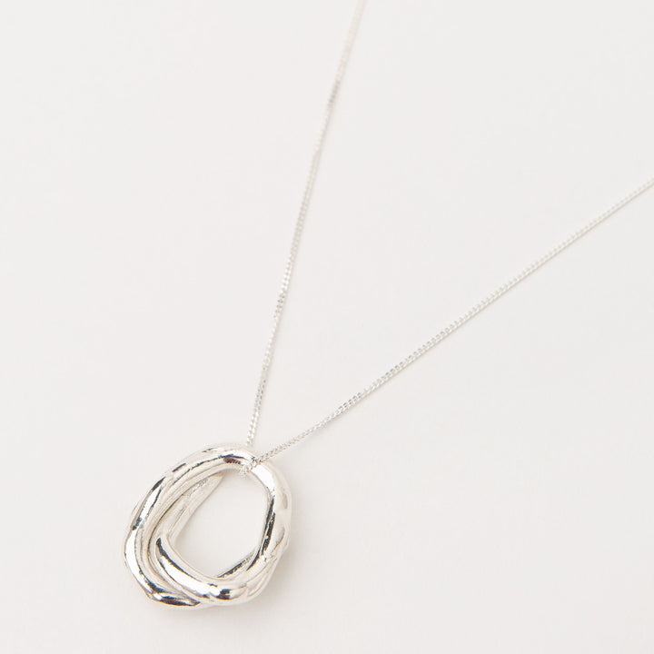 Cord Silver Necklace