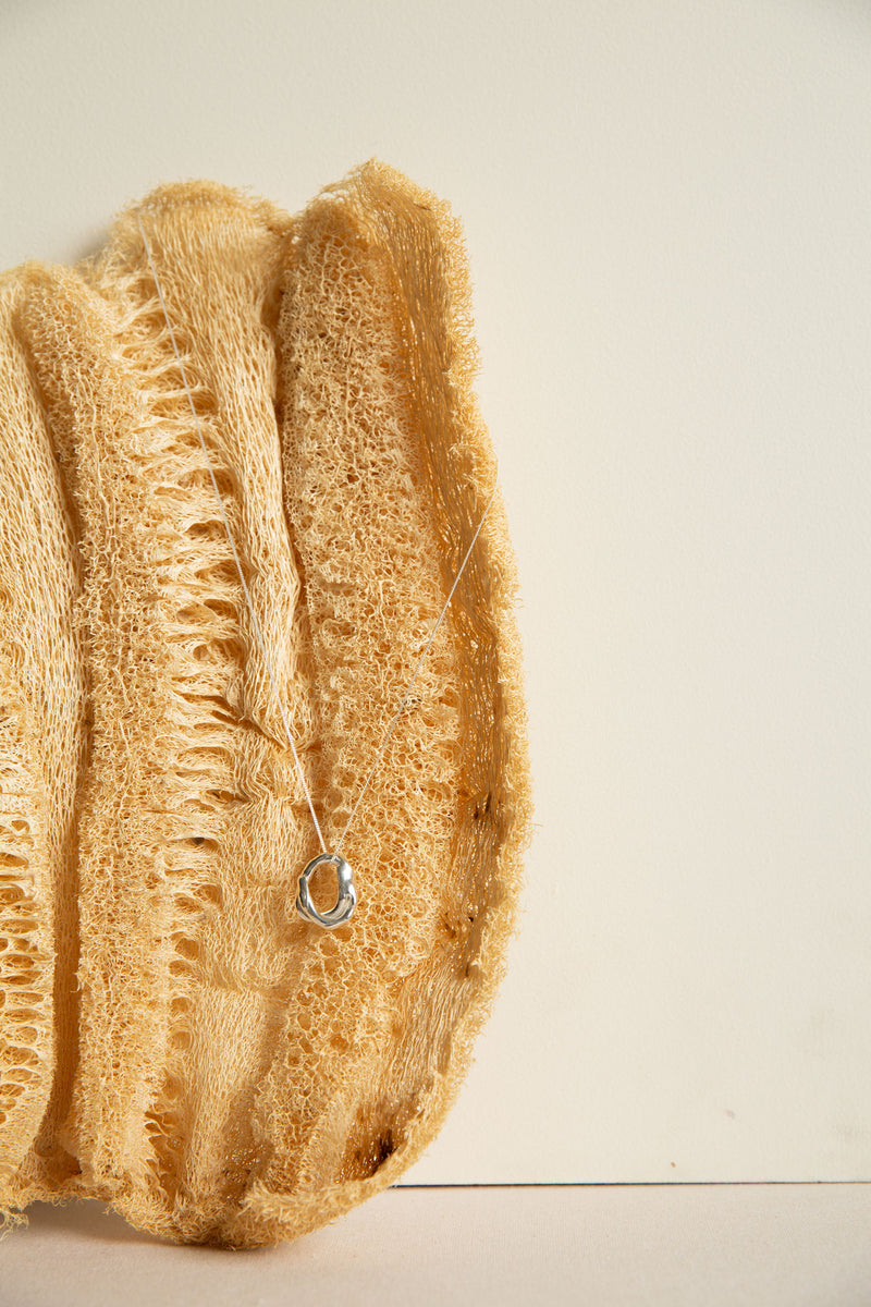 Cord Silver Necklace