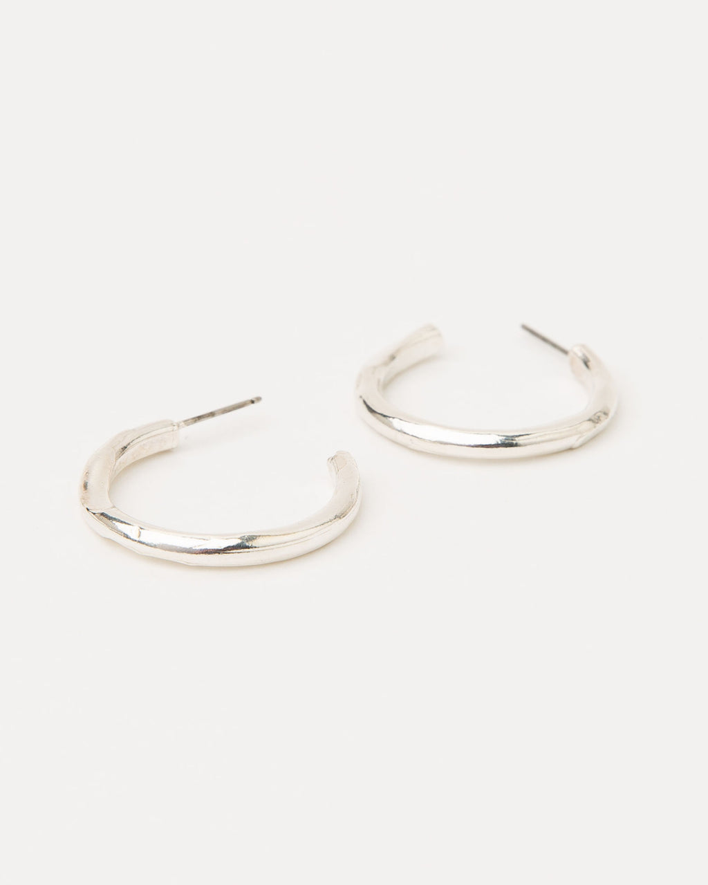 Maresia M Silver Hoops