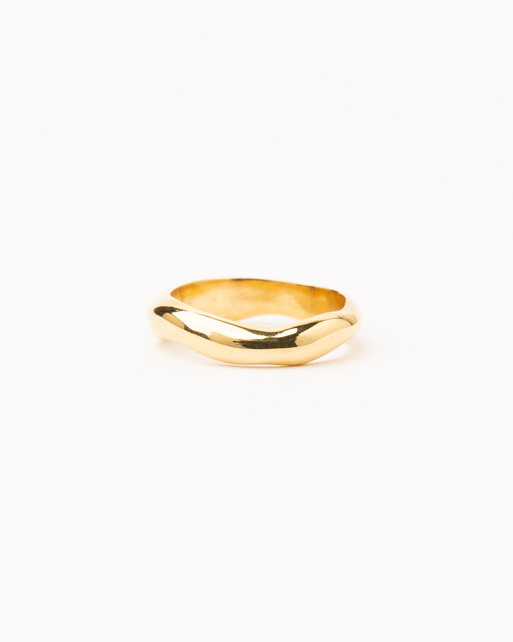 Onda S Gold Plated Ring