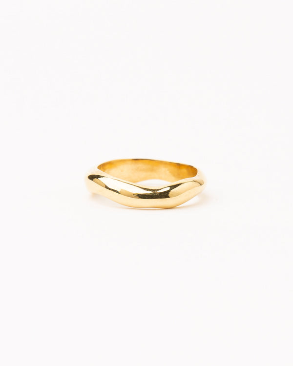 Onda S Gold Plated Ring