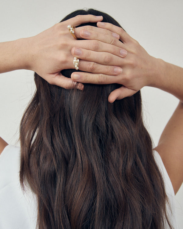 Inga Silver Ring w. Freshwater Pearls