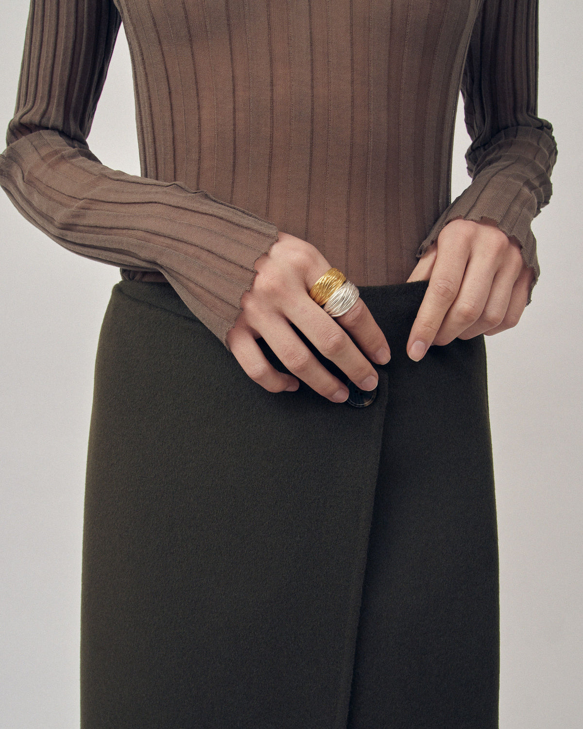 Liana L Gold Plated Ring