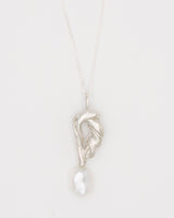 Perola Cumaru Silver Necklace w. Baroque Pearl