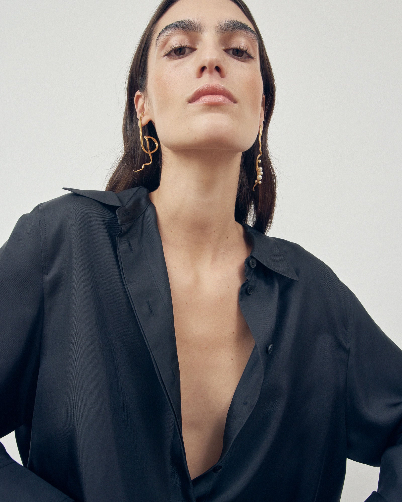 Ramo Gold Plated Earrings w. Freshwater Pearls