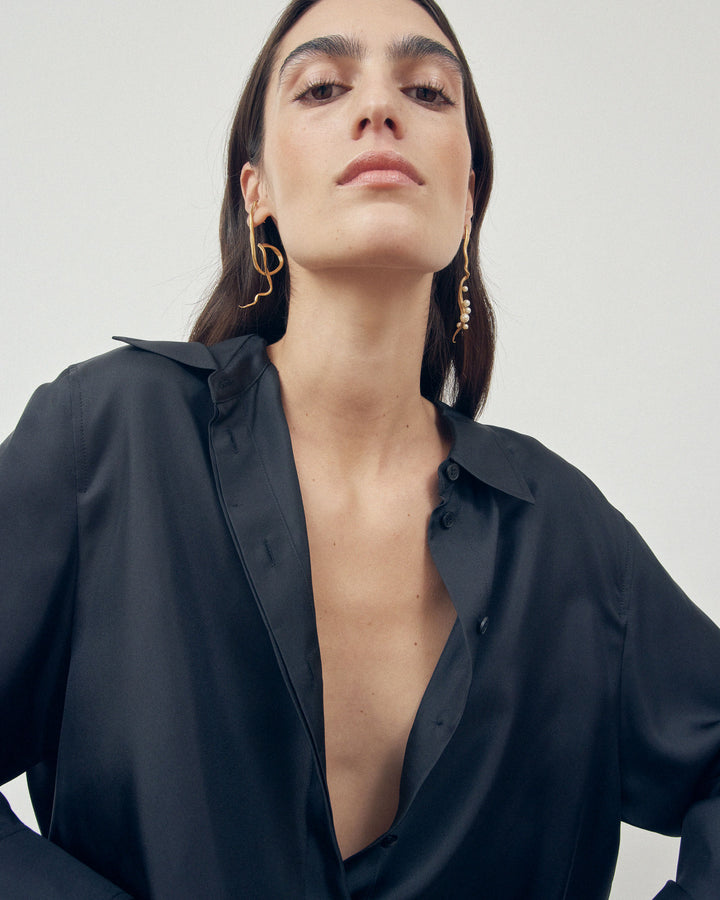 Ramo Gold Plated Earrings w. Freshwater Pearls