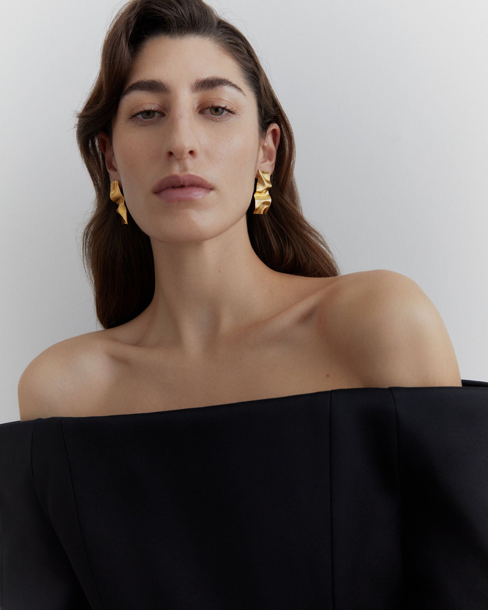 Ammassado Gold Plated Earrings