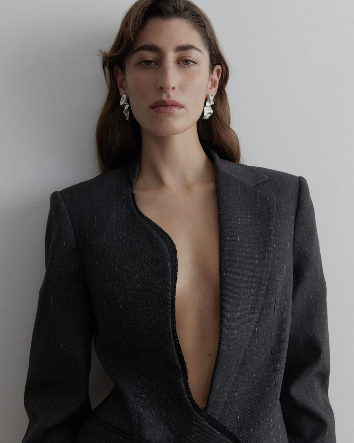 Ammassado Silver Earrings
